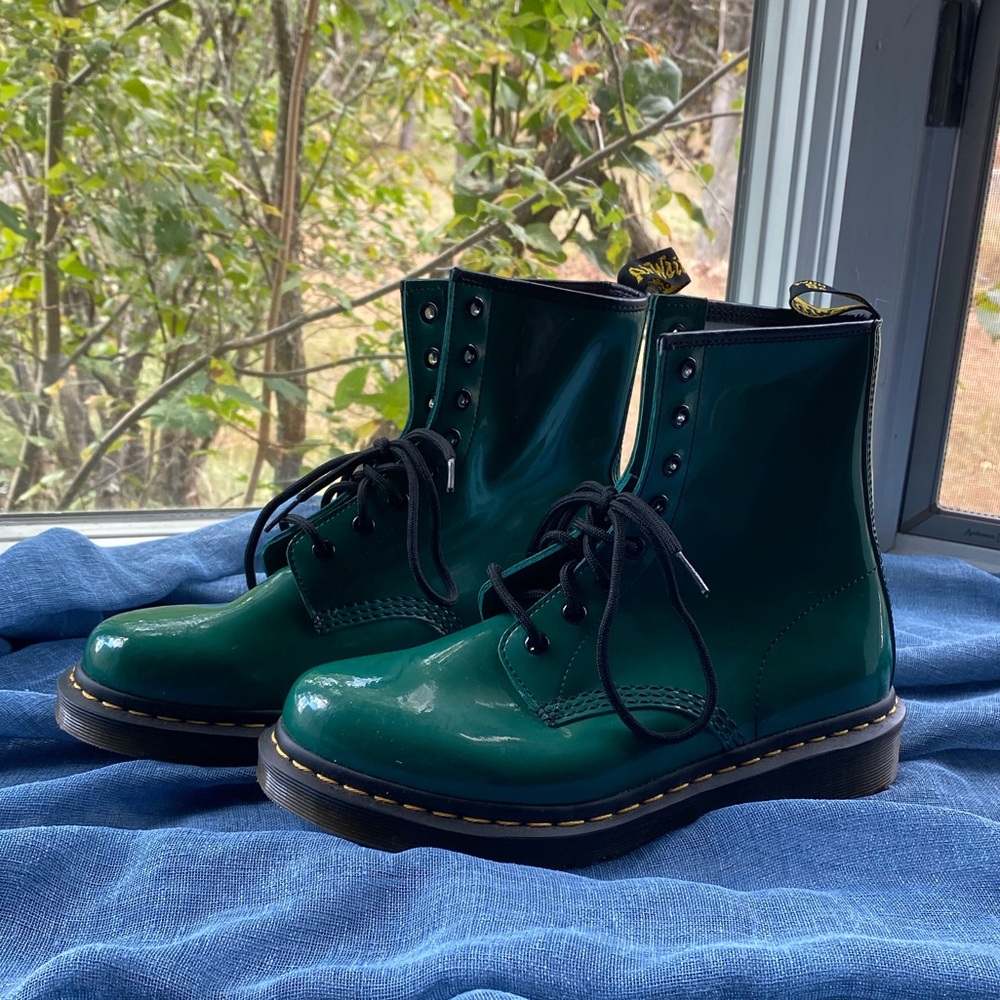Green Doc Martens womens size 9